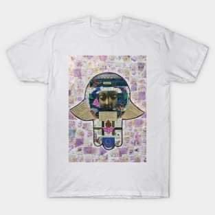 Buddha Speaks Hamsa by Harriette Knight T-Shirt